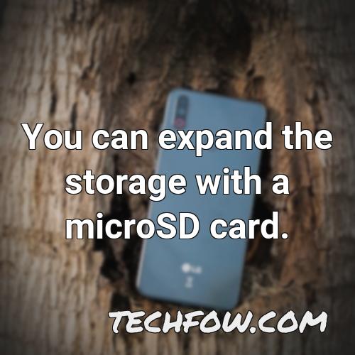 you can expand the storage with a microsd card