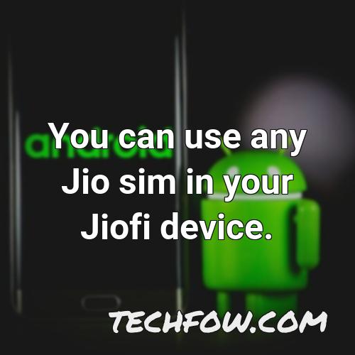 you can use any jio sim in your jiofi device