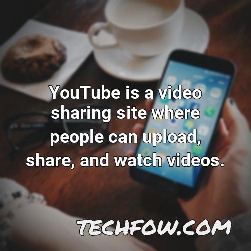 youtube is a video sharing site where people can upload share and watch videos