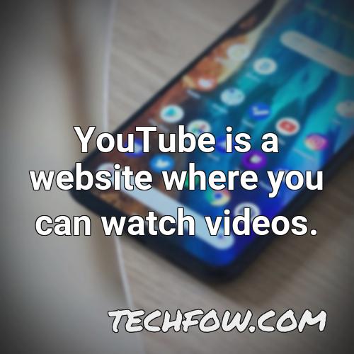 youtube is a website where you can watch videos