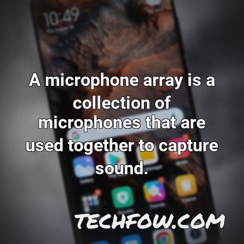 a microphone array is a collection of microphones that are used together to capture sound