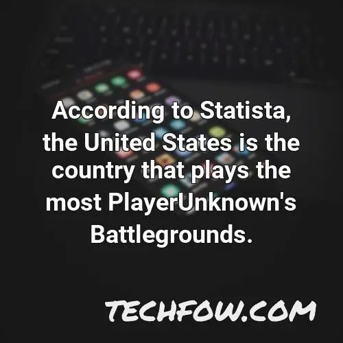 according to statista the united states is the country that plays the most playerunknown s battlegrounds