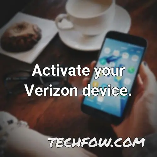 activate your verizon device