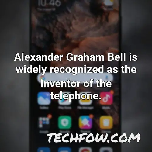 alexander graham bell is widely recognized as the inventor of the telephone