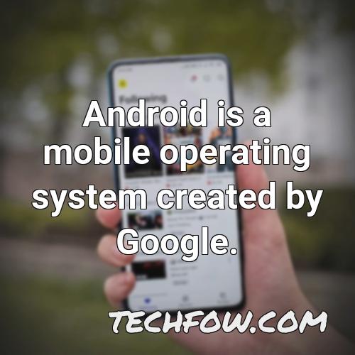 android is a mobile operating system created by google 8