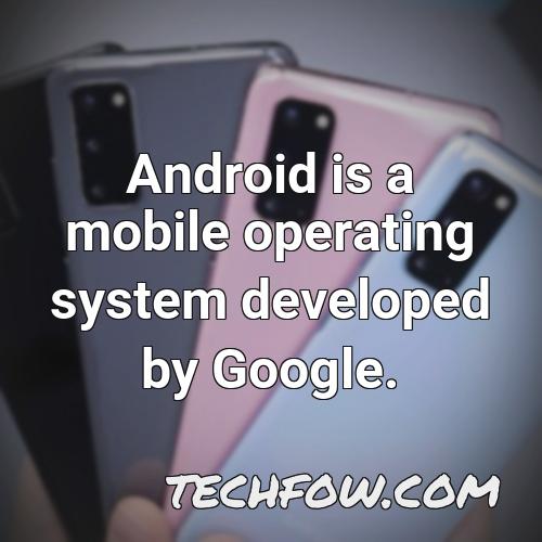 android is a mobile operating system developed by google 10