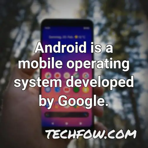 android is a mobile operating system developed by google 39