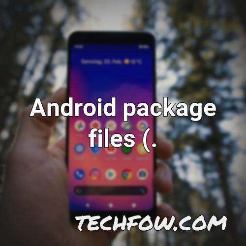 android package files