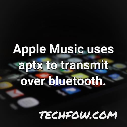 apple music uses aptx to transmit over bluetooth