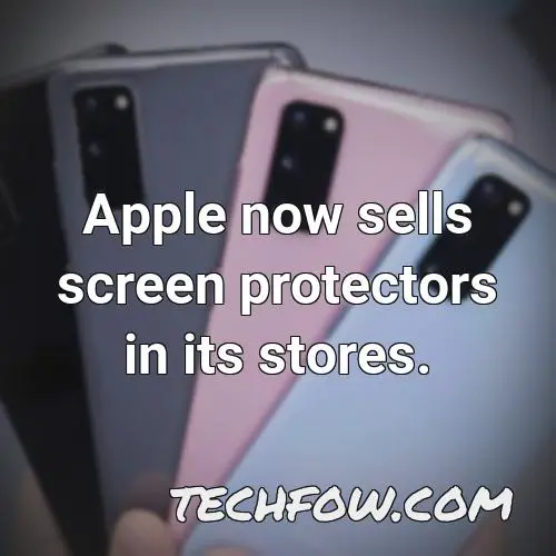 apple now sells screen protectors in its stores