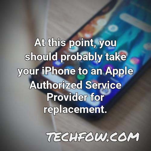 at this point you should probably take your iphone to an apple authorized service provider for replacement
