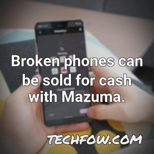 broken phones can be sold for cash with mazuma