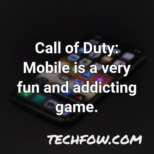 call of duty mobile is a very fun and addicting game