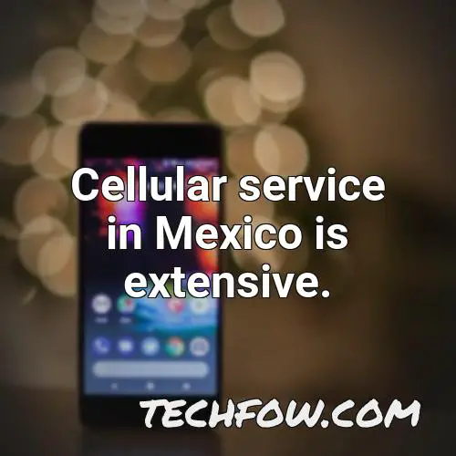 cellular service in mexico is
