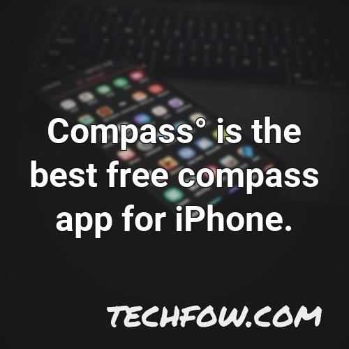 compassdeg is the best free compass app for iphone