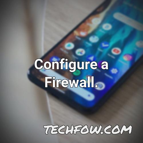 configure a firewall