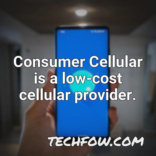 consumer cellular is a low cost cellular provider