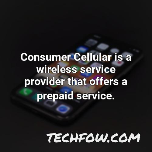 consumer cellular is a wireless service provider that offers a prepaid service