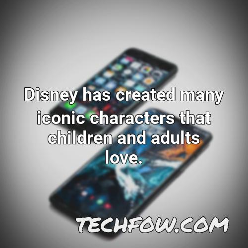 disney has created many iconic characters that children and adults love
