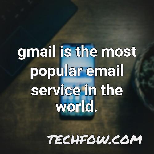 gmail is the most popular email service in the world