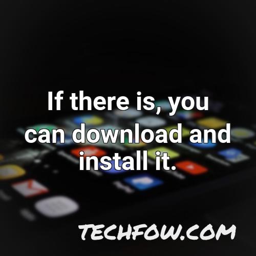 if there is you can download and install it