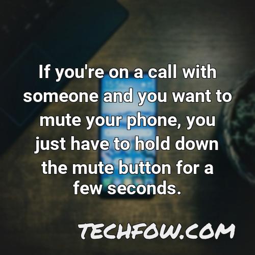 how do i mute a call on my iphone