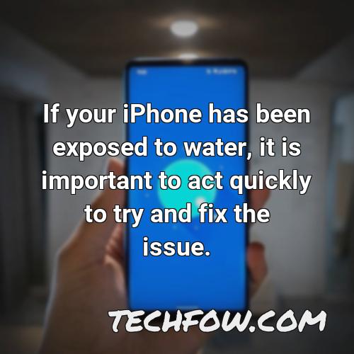 if your iphone has been exposed to water it is important to act quickly to try and fix the issue