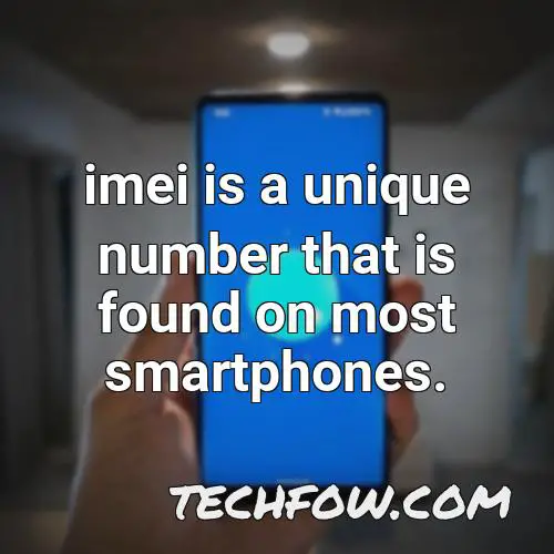 imei is a unique number that is found on most smartphones