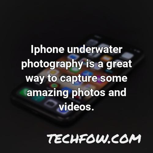 iphone underwater photography is a great way to capture some amazing photos and videos