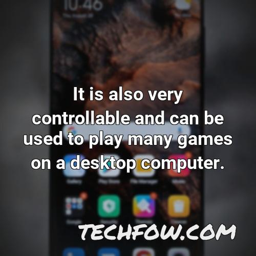 it is also very controllable and can be used to play many games on a desktop computer