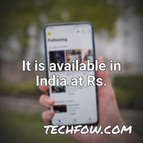 it is available in india at rs