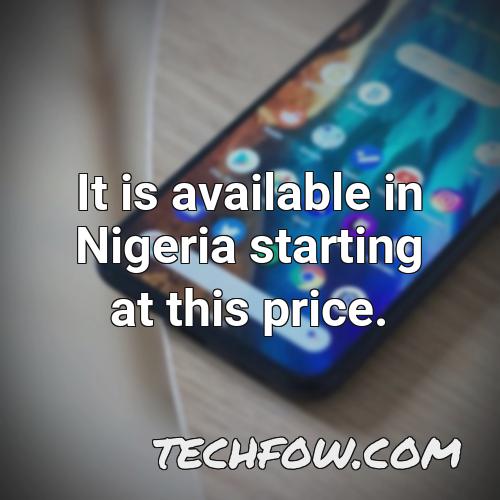 it is available in nigeria starting at this price