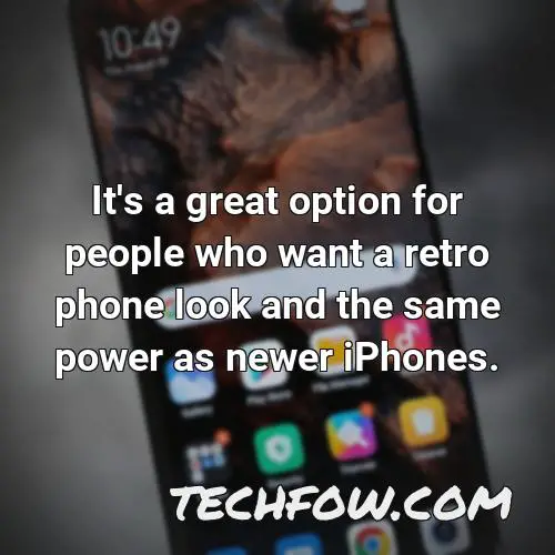 it s a great option for people who want a retro phone look and the same power as newer iphones