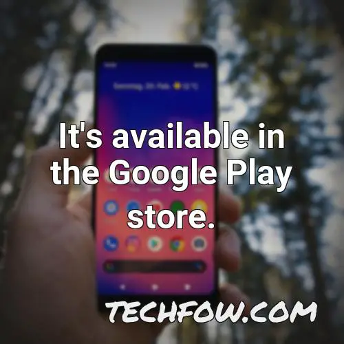 it s available in the google play store