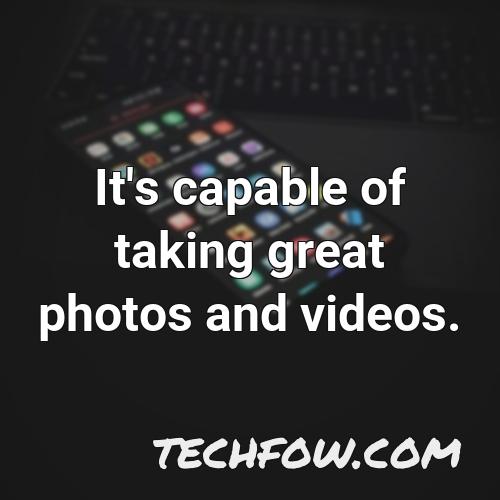it s capable of taking great photos and videos