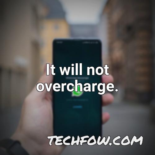 it will not overcharge 2