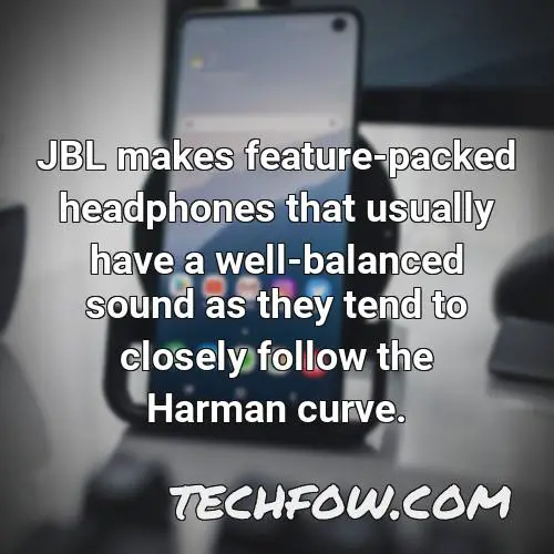 jbl makes feature packed headphones that usually have a well balanced sound as they tend to closely follow the harman curve