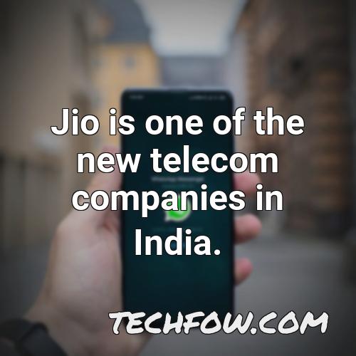 jio is one of the new telecom companies in india