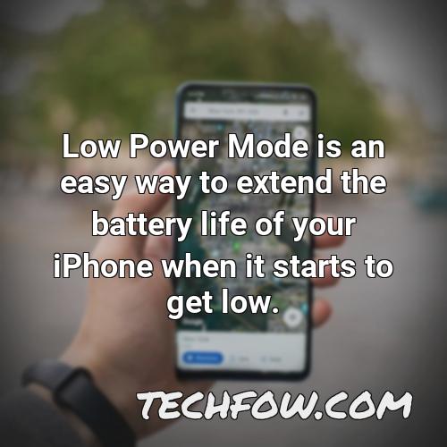 low power mode is an easy way to extend the battery life of your iphone when it starts to get low 4