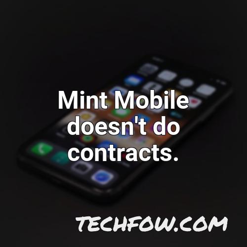 mint mobile doesn t do contracts