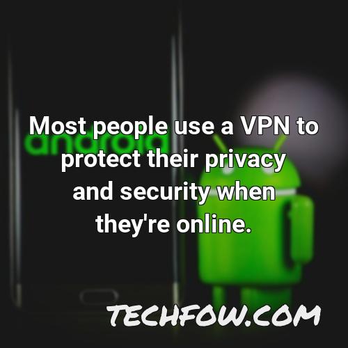 most people use a vpn to protect their privacy and security when they re online