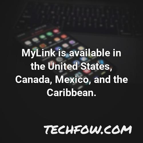 mylink is available in the united states canada mexico and the caribbean