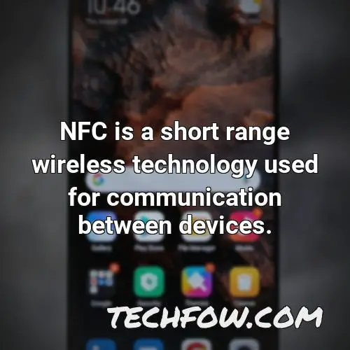 nfc is a short range wireless technology used for communication between devices
