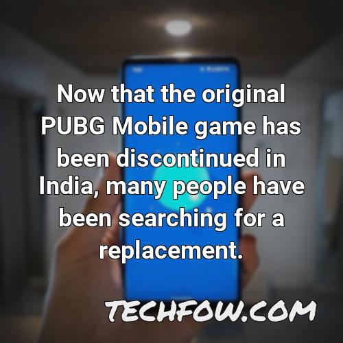 now that the original pubg mobile game has been discontinued in india many people have been searching for a replacement