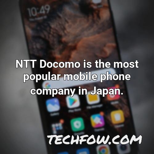 ntt docomo is the most popular mobile phone company in japan