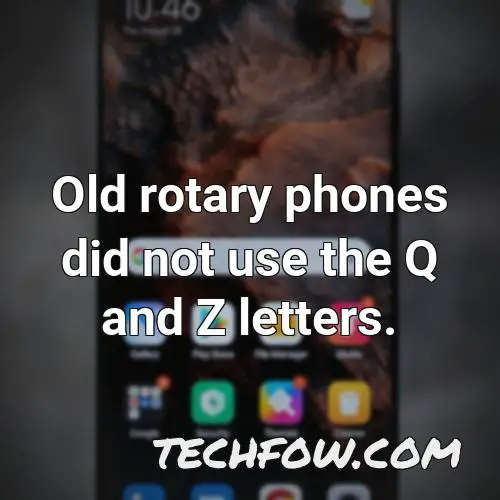 old rotary phones did not use the q and z letters