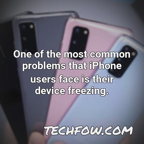 one of the most common problems that iphone users face is their device freezing 1