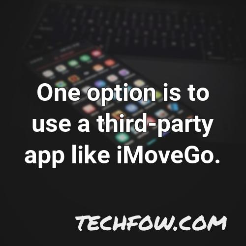 one option is to use a third party app like imovego