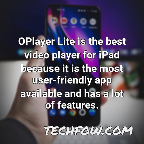 oplayer lite is the best video player for ipad because it is the most user friendly app available and has a lot of features