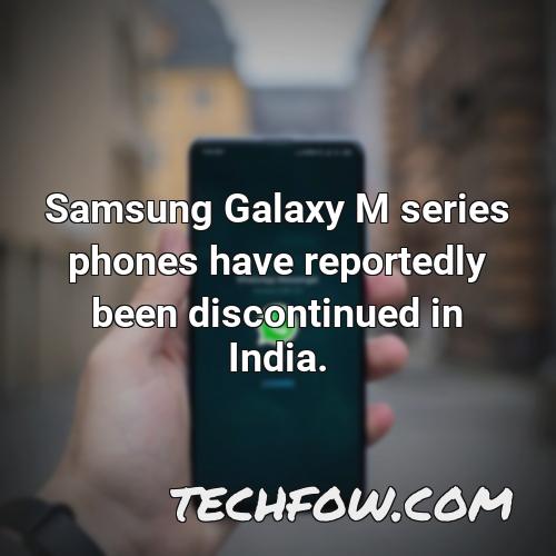 samsung galaxy m series phones have reportedly been discontinued in india